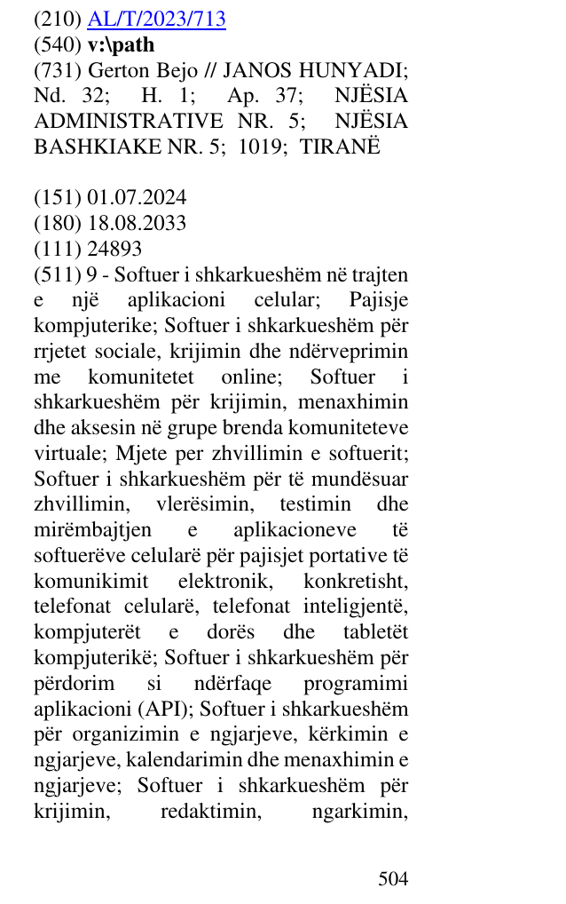 Zëri i markës v:\path në buletin
