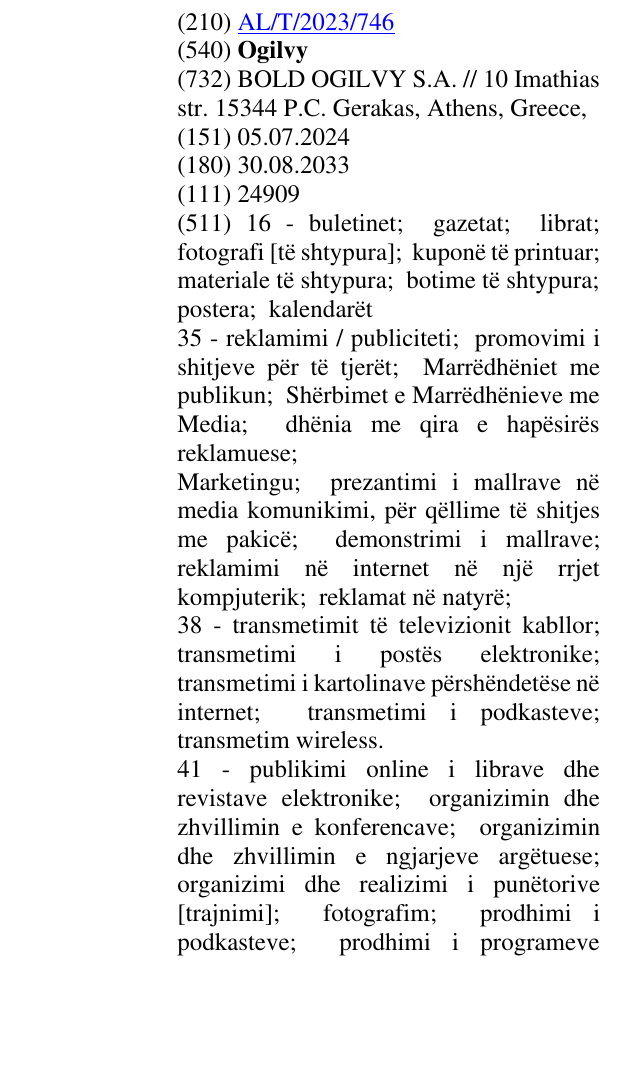 Zëri i markës Ogilvy në buletin