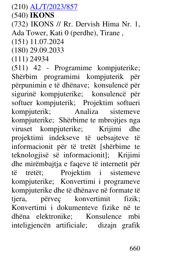 Zëri i markës IKONS në buletin