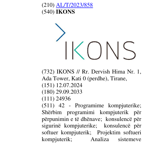 Zëri i markës IKONS në buletin