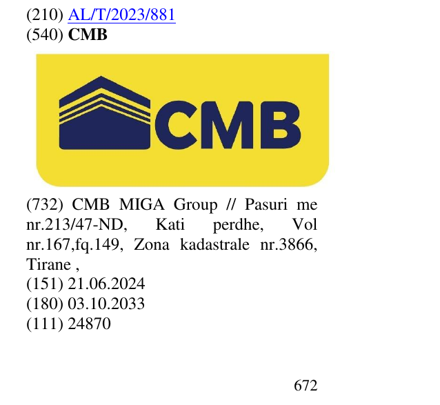 Zëri i markës CMB në buletin