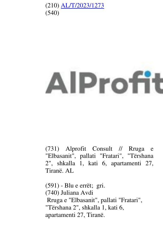 Zëri i markës AlProfit në buletin