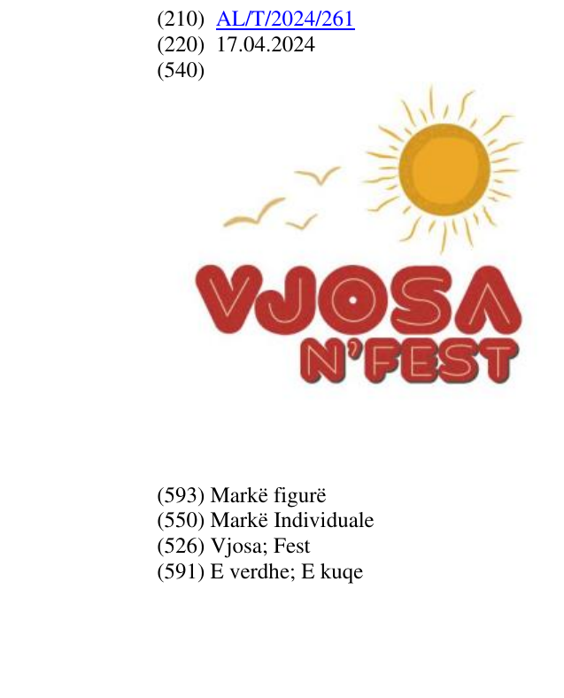 Zëri i markës Vjosa; Fest në buletin