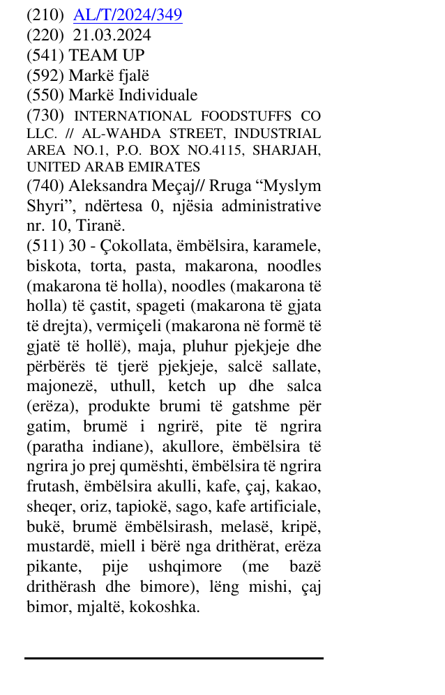 Zëri i markës TEAM UP në buletin