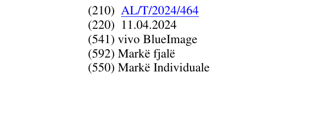 Zëri i markës vivo BlueImage në buletin