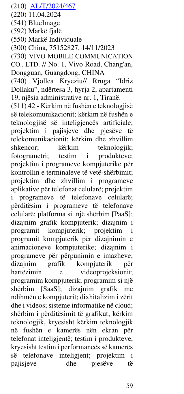 Zëri i markës BlueImage në buletin
