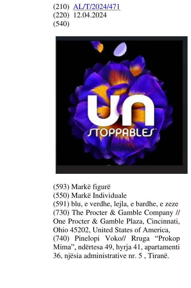 Zëri i markës UNSTOPPABLES në buletin