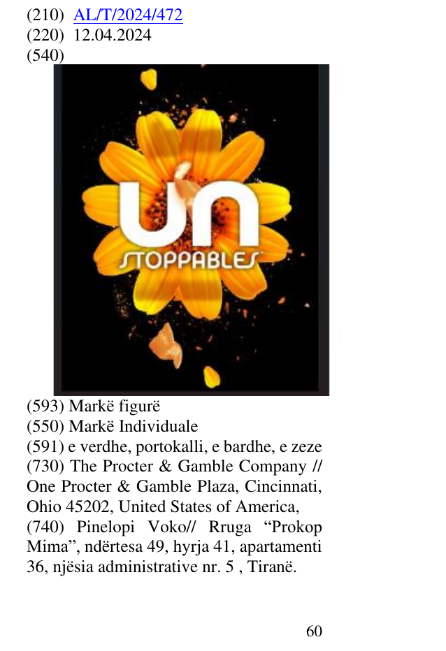 Zëri i markës UNSTOPPABLES në buletin