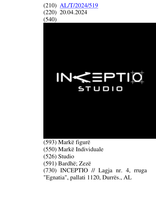 Zëri i markës Studio në buletin