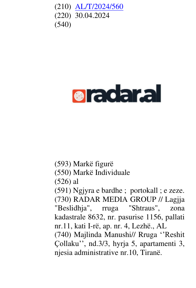Zëri i markës al në buletin