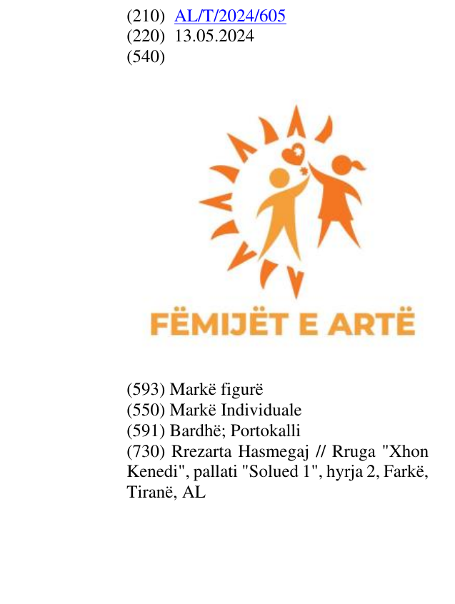 Zëri i markës FËMIJËT E ARTË në buletin