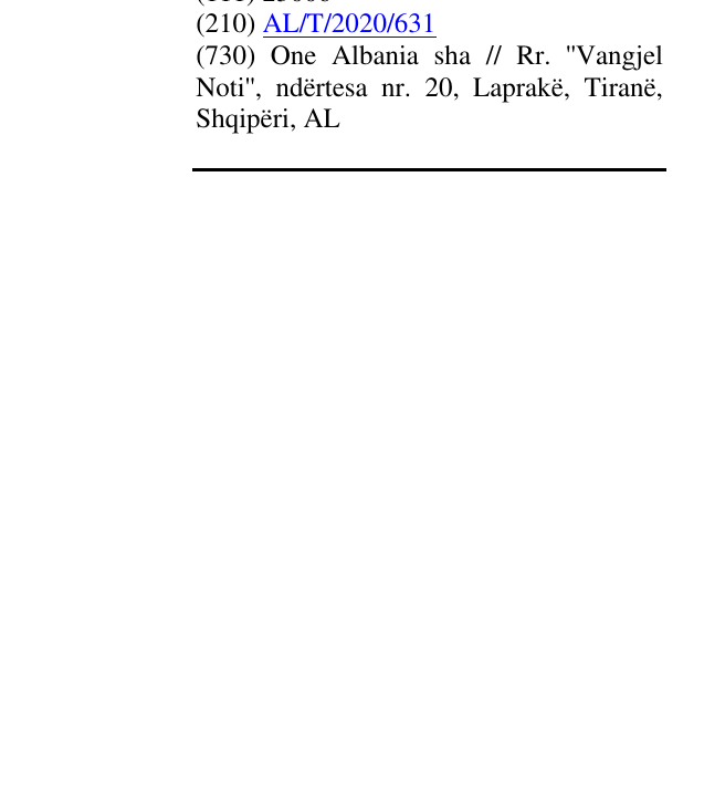 Zëri i markës ONE PAY në buletin
