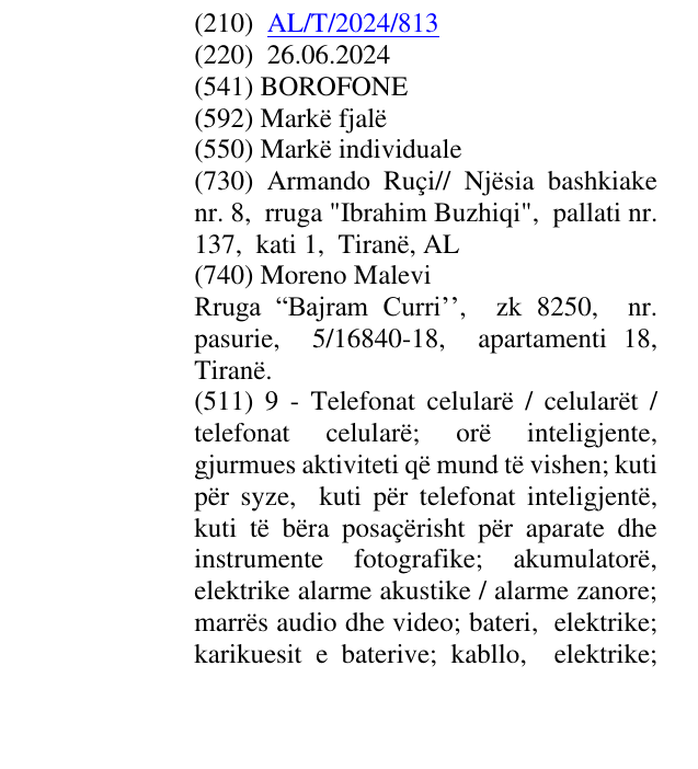 Zëri i markës BOROFONE në buletin