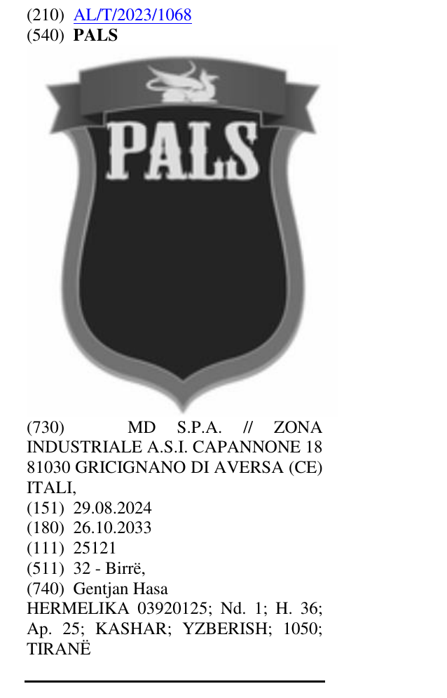 Zëri i markës PALS në buletin
