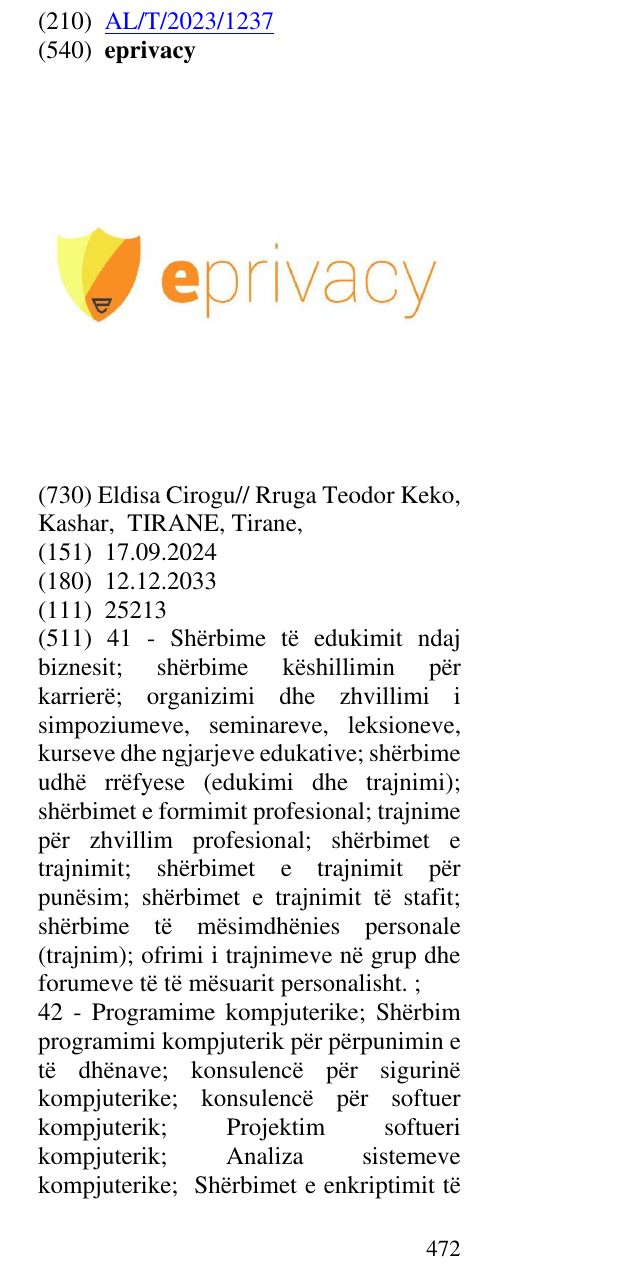 Zëri i markës eprivacy në buletin