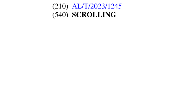Zëri i markës SCROLLING në buletin