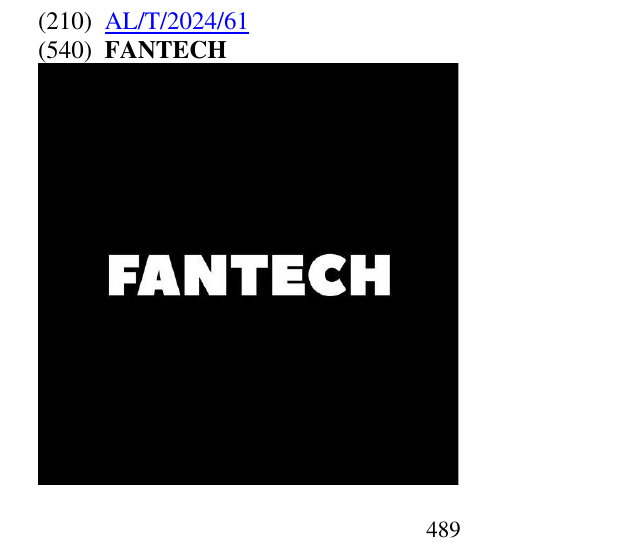 Zëri i markës FANTECH 490 në buletin