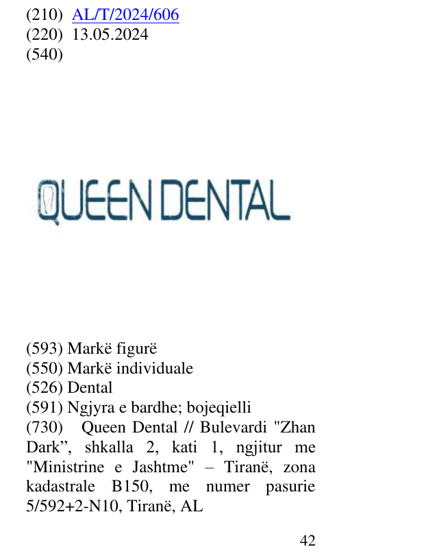 Zëri i markës Dental në buletin