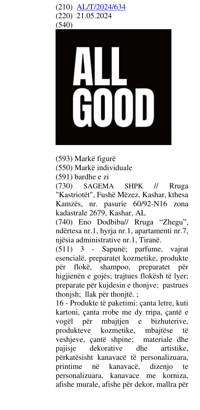 Zëri i markës allgood në buletin