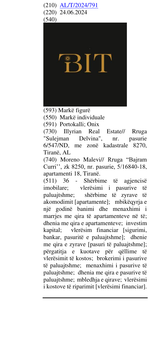 Zëri i markës BIT në buletin