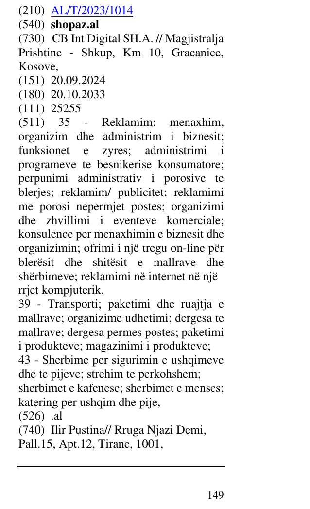 Zëri i markës shopaz.al në buletin