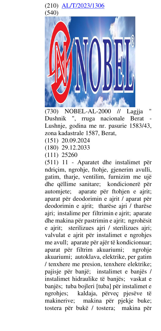 Zëri i markës ® në buletin