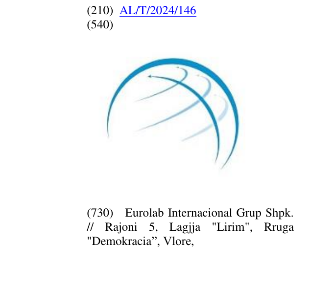 Zëri i markës AL/T/2024/146 në buletin