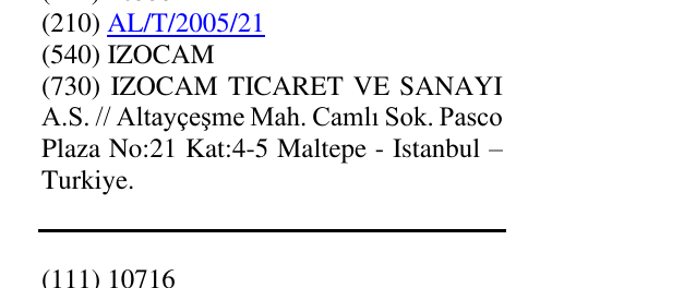 Zëri i markës IZOCAM në buletin