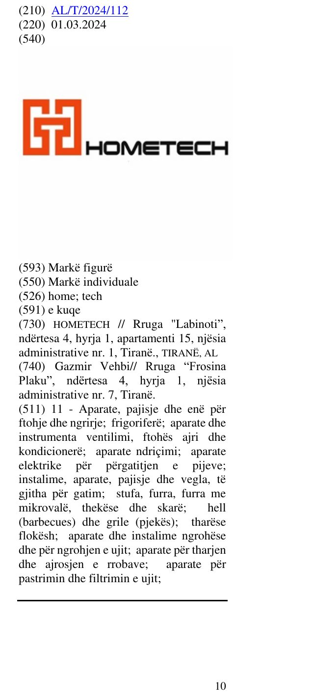Zëri i markës home; tech në buletin