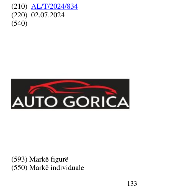 Zëri i markës AUTO në buletin