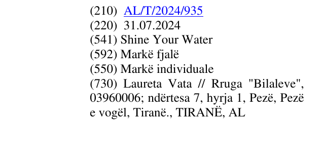 Zëri i markës Shine Your Water në buletin