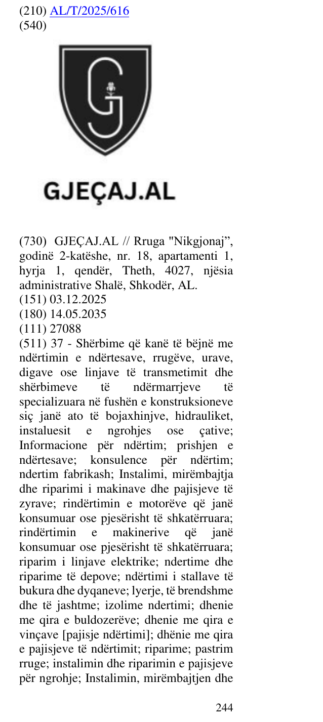 Zëri i markës .AL në buletin