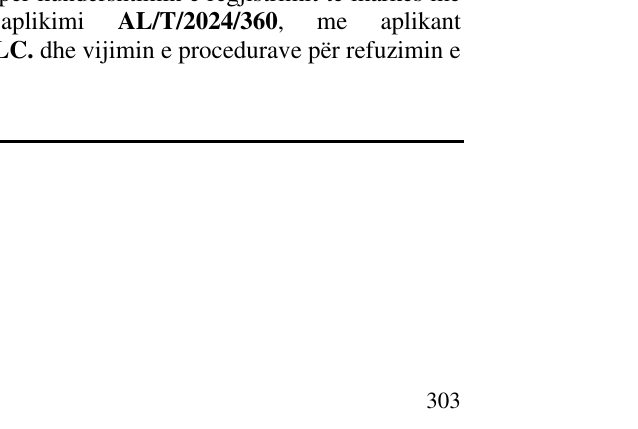 Zëri i markës DORINO në buletin