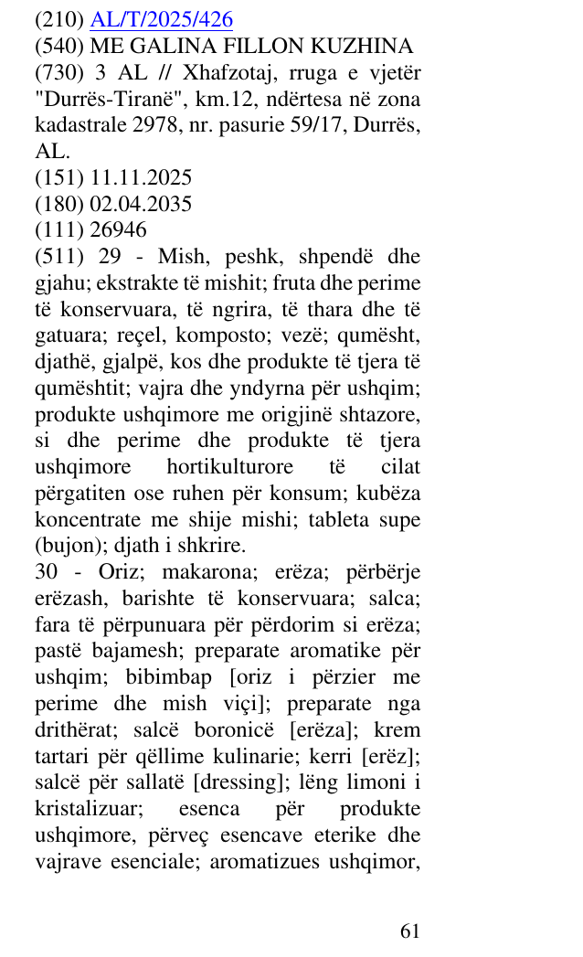 Zëri i markës ME GALINA FILLON KUZHINA në buletin