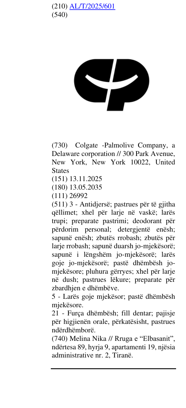 Zëri i markës CP në buletin
