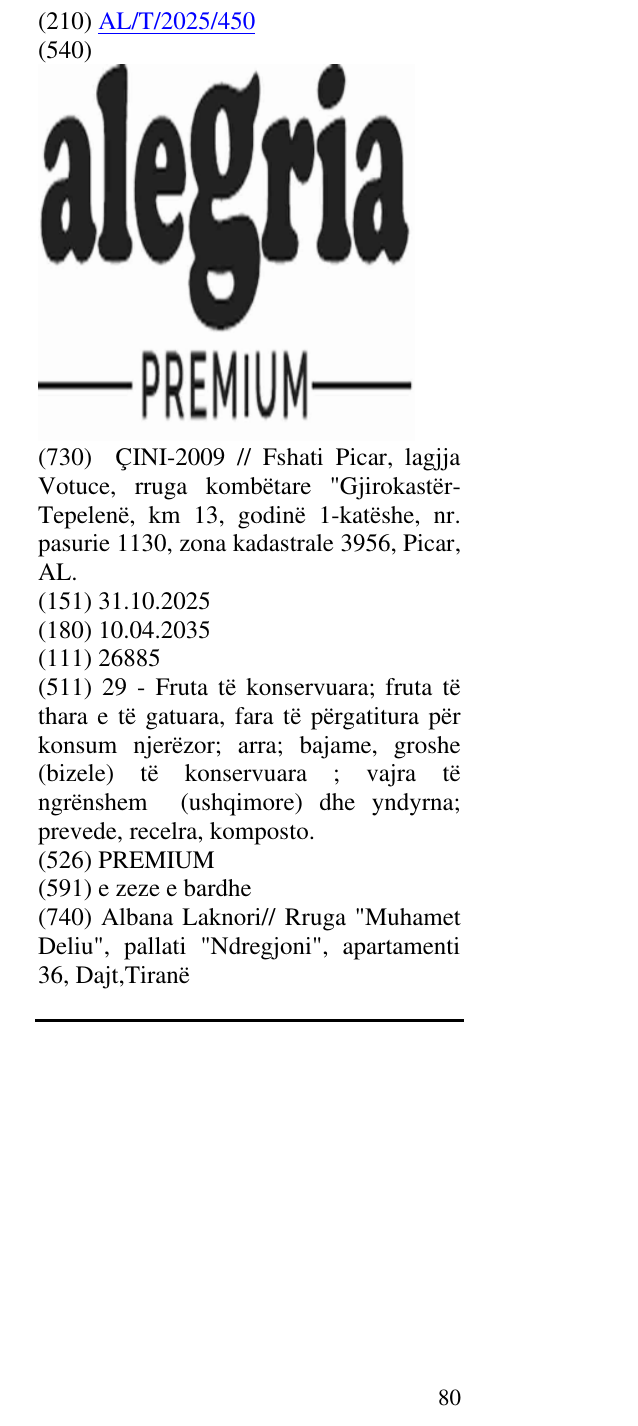 Zëri i markës PREMIUM në buletin
