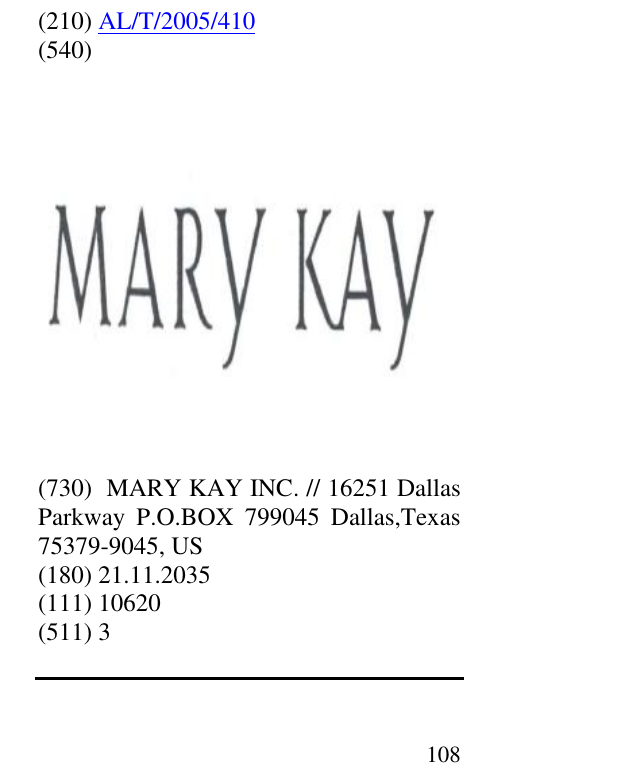 Zëri i markës MARY KAY në buletin