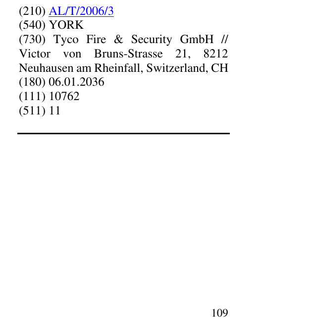 Zëri i markës YORK në buletin