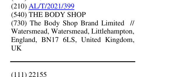 Zëri i markës THE BODY SHOP në buletin
