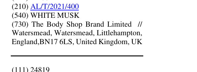 Zëri i markës WHITE MUSK në buletin