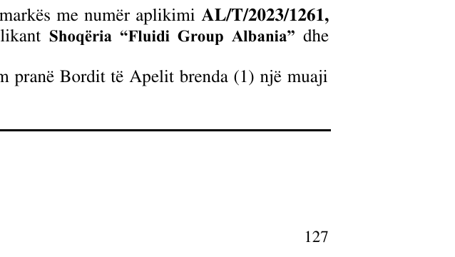 Zëri i markës FLUIDI TROPICAL në buletin