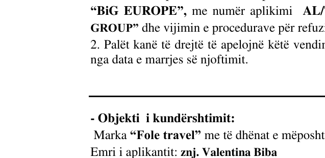Zëri i markës BiG EUROPE në buletin