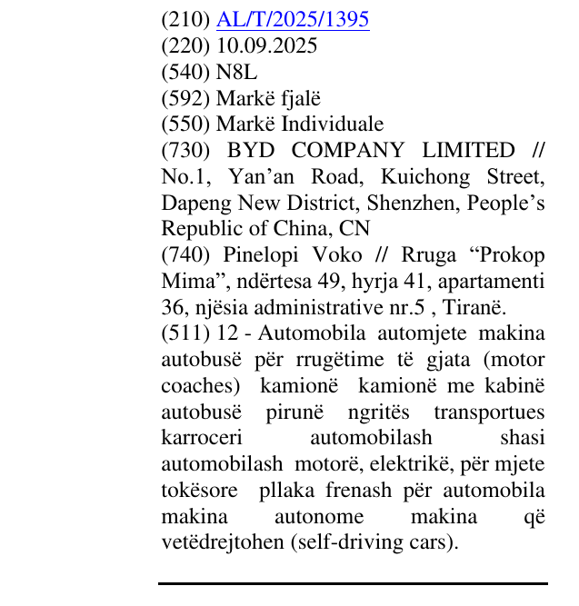 Zëri i markës N8L në buletin