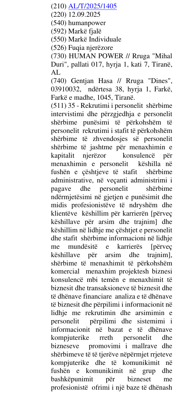 Zëri i markës humanpower në buletin