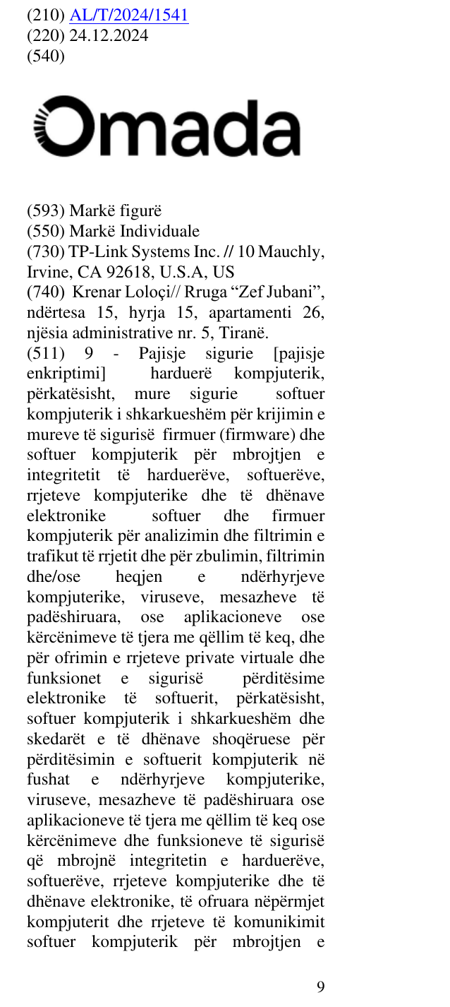 Zëri i markës OMADA në buletin