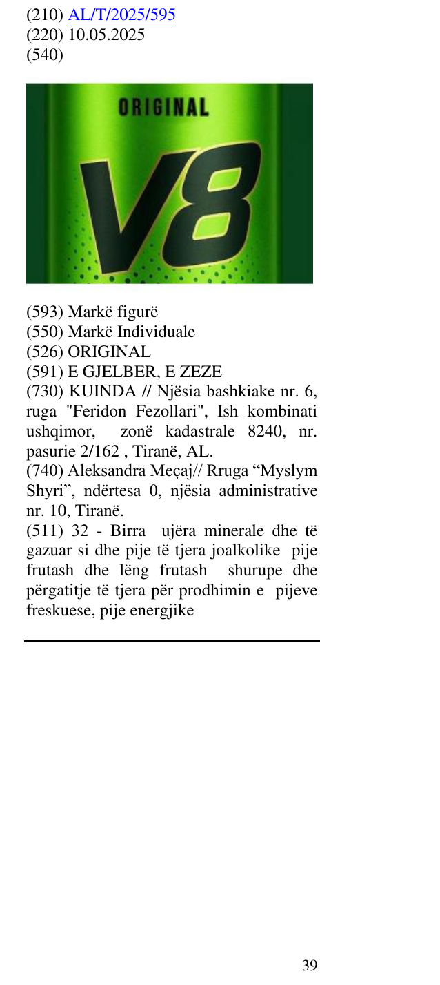 Zëri i markës ORIGINAL në buletin