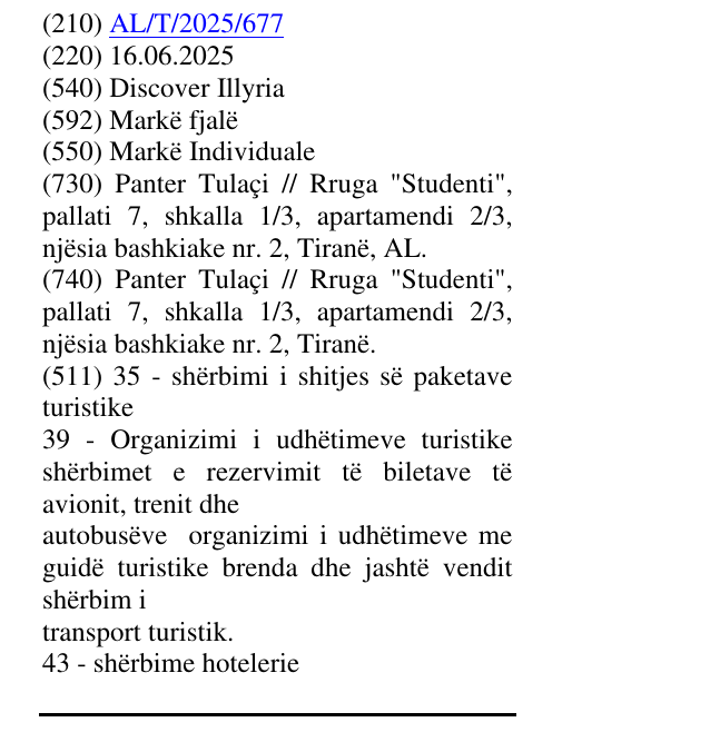 Zëri i markës Discover Illyria në buletin