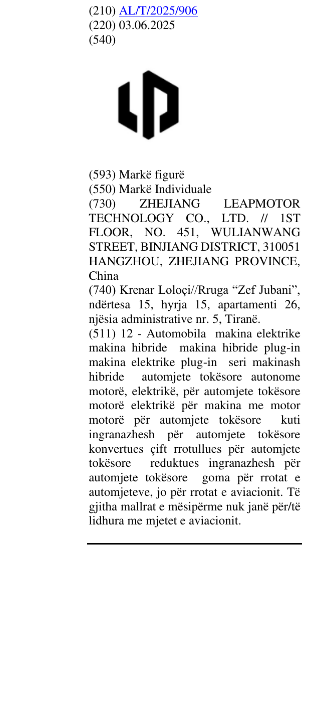 Zëri i markës LP në buletin