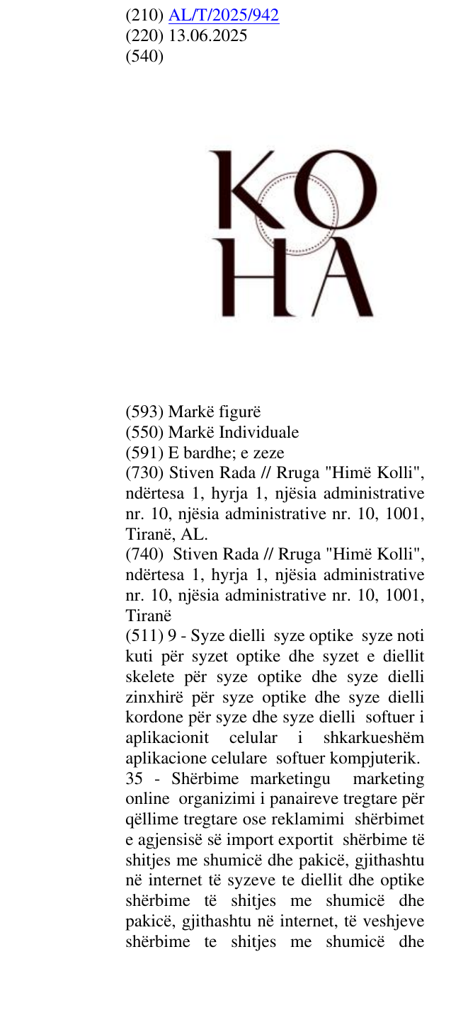 Zëri i markës KOHA në buletin