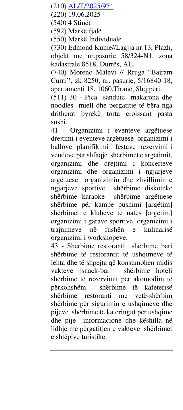 Zëri i markës 4 Stinët në buletin